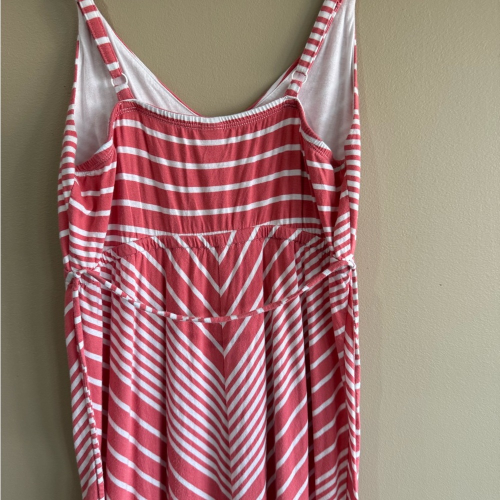 Old Navy Pink Striped Maxi Maternity Dress - Picture 7 of 9